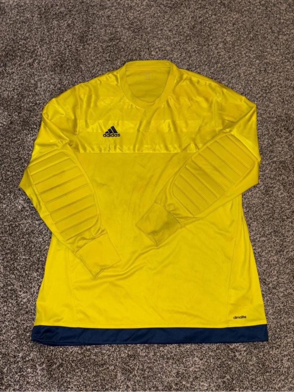 Adidas yellow goalkeeper shirt